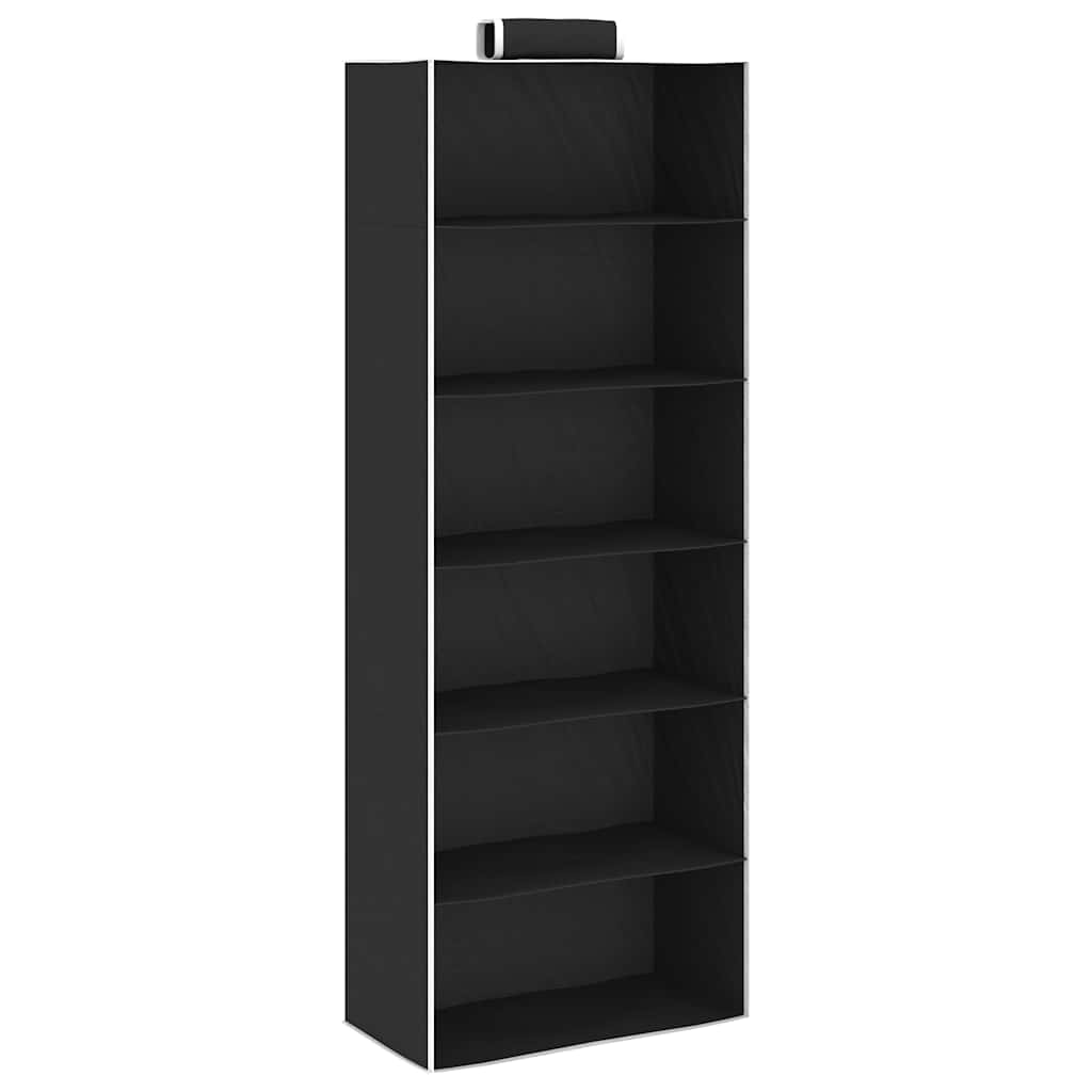 vidaXL Hanging Closet Organisers 2 pcs with 6 Shelves Fabric