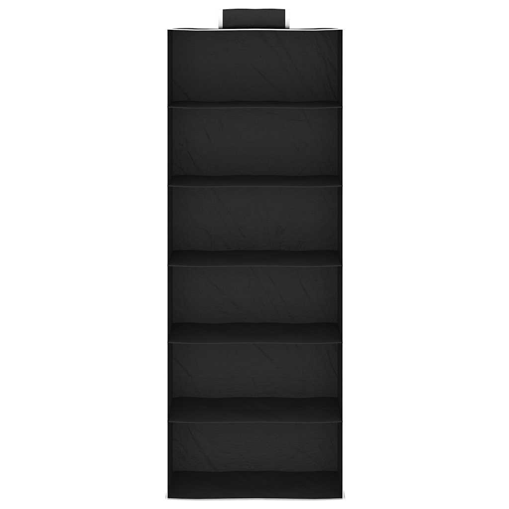 vidaXL Hanging Closet Organisers 2 pcs with 6 Shelves Fabric