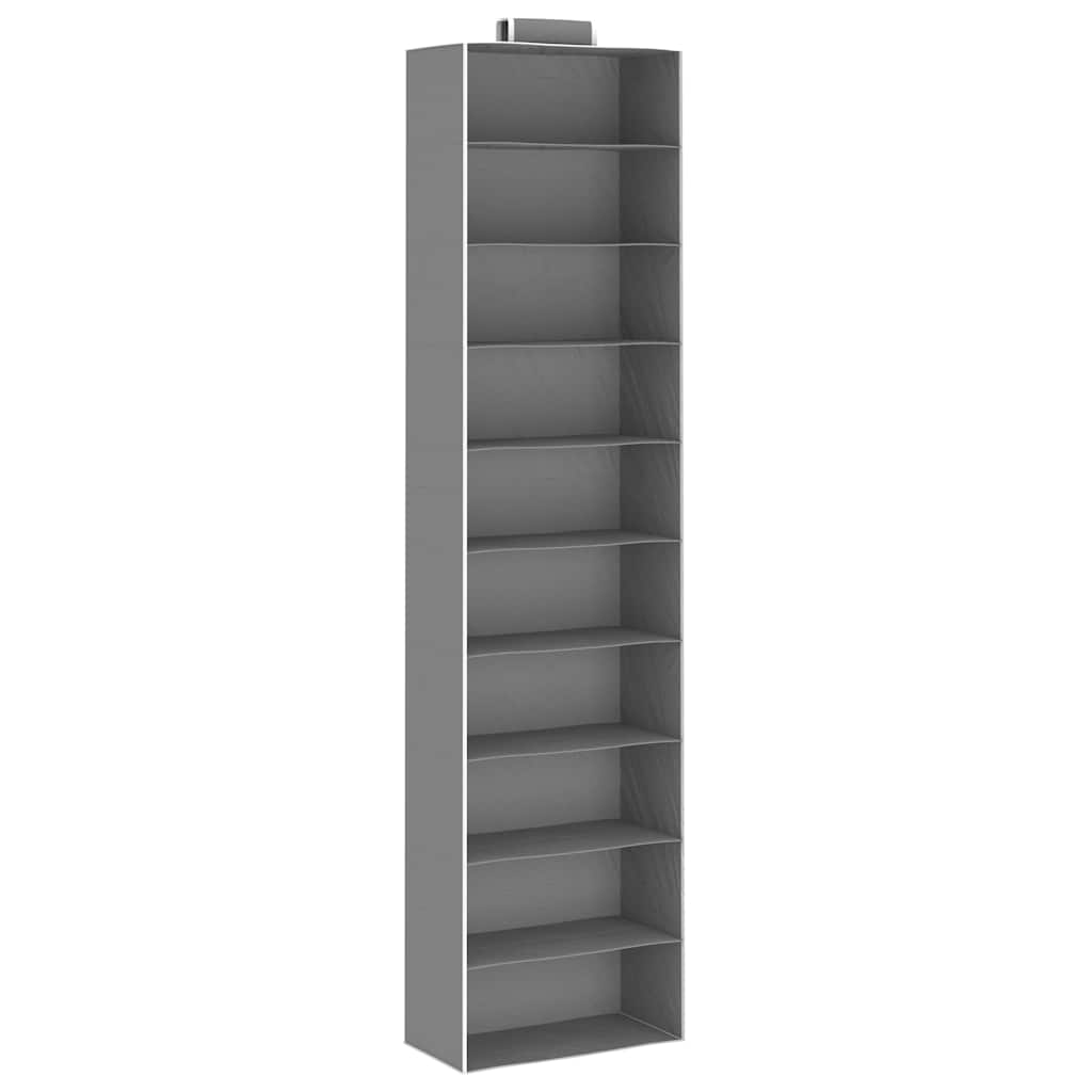 vidaXL Hanging Closet Organisers 2 pcs with 10 Shelves Fabric