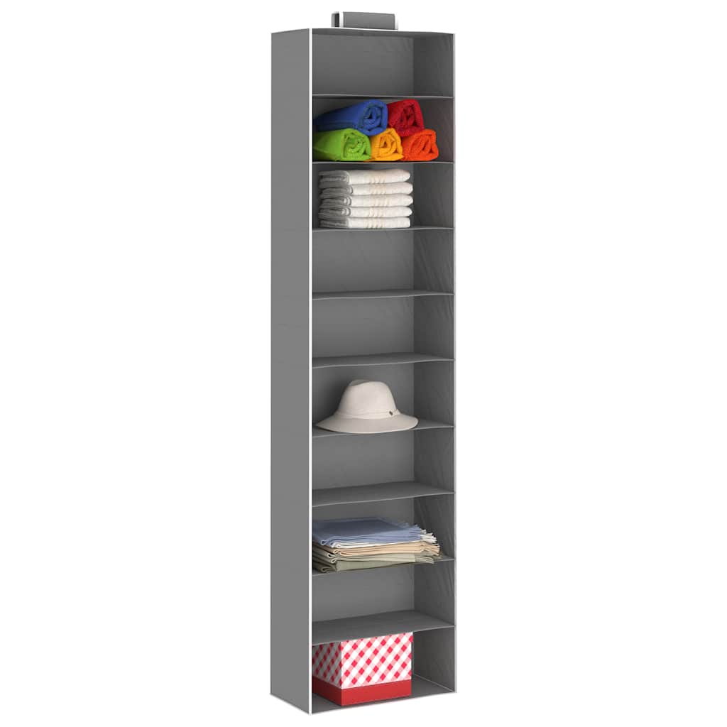 vidaXL Hanging Closet Organisers 2 pcs with 10 Shelves Fabric