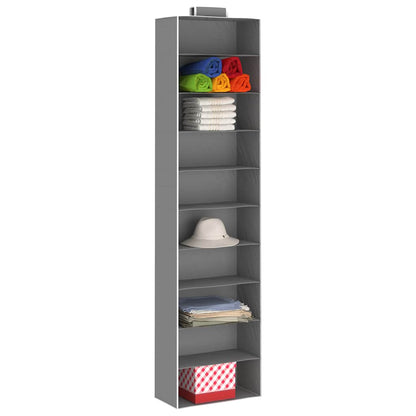 vidaXL Hanging Closet Organisers 2 pcs with 10 Shelves Fabric