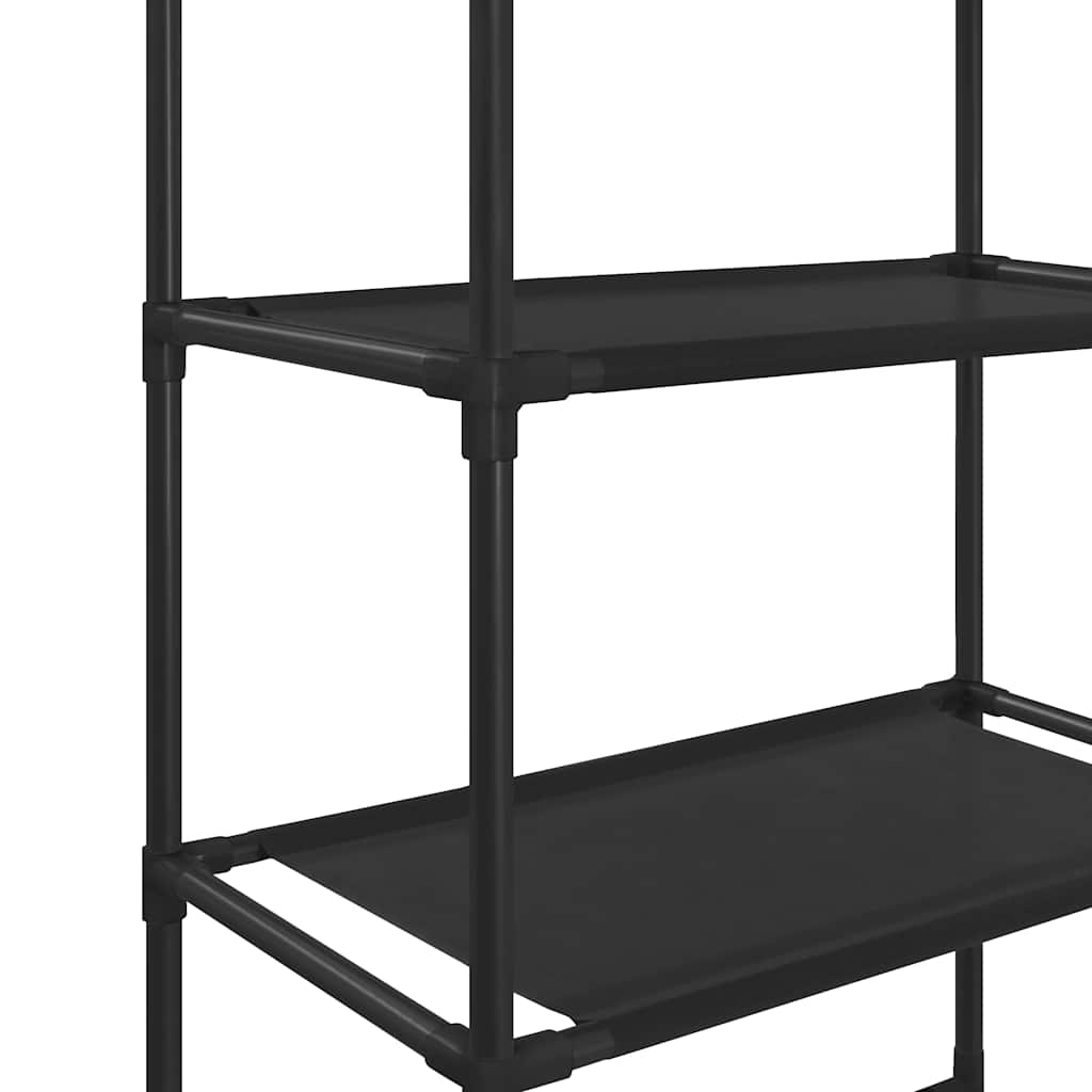 288329 vidaXL 3-Tier Storage Rack over Toilet Black 53x28x169 cm