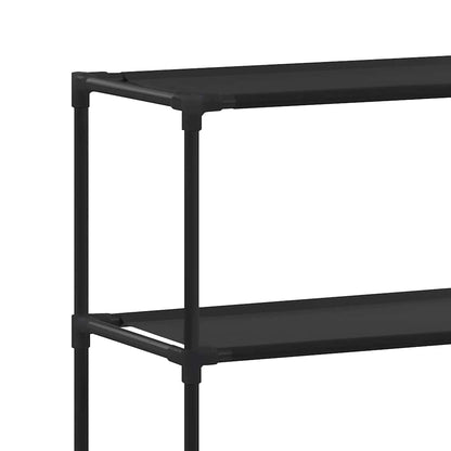 288330 vidaXL 3-Tier Storage Rack over Laundry Machine Black 69x28x169 cm