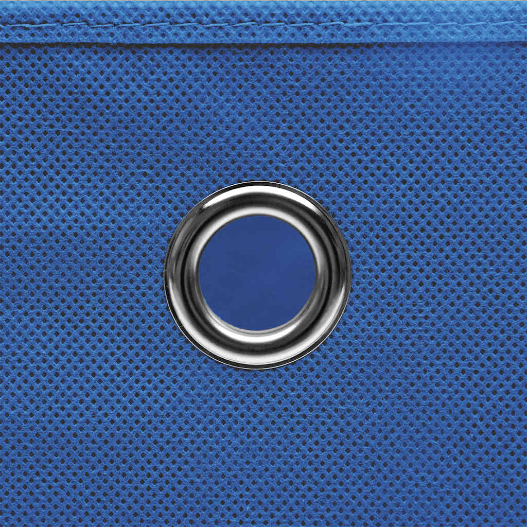 vidaXL Storage Boxes with Lids 4 pcs Blue 32x32x32 cm Fabric