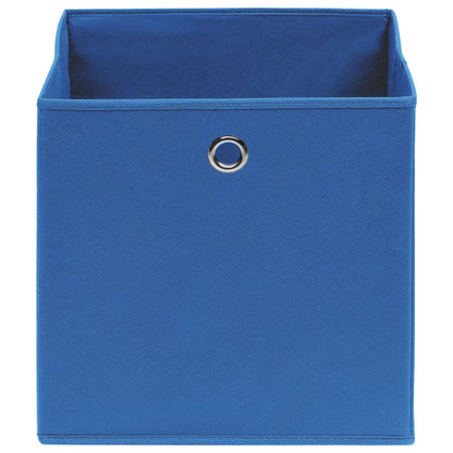vidaXL Storage Boxes 10 pcs Blue 32x32x32 cm Fabric