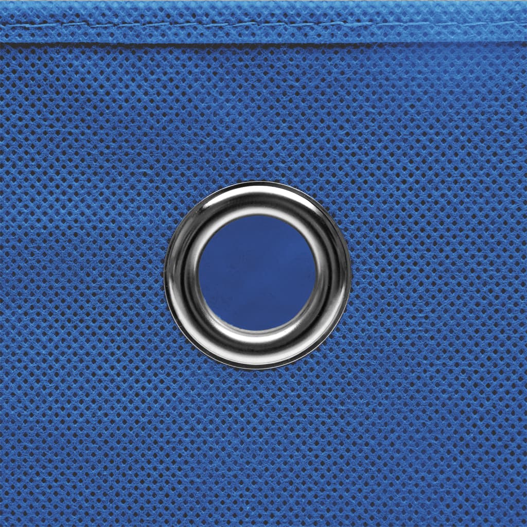 vidaXL Storage Boxes 10 pcs Blue 32x32x32 cm Fabric