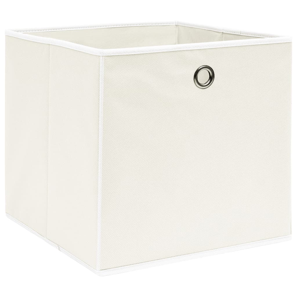 vidaXL Storage Boxes 4 pcs White 32x32x32 cm Fabric