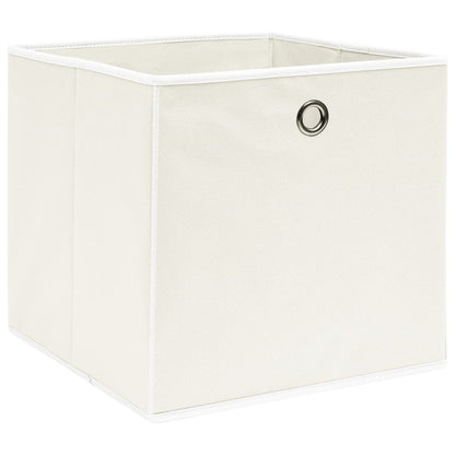 vidaXL Storage Boxes 4 pcs White 32x32x32 cm Fabric