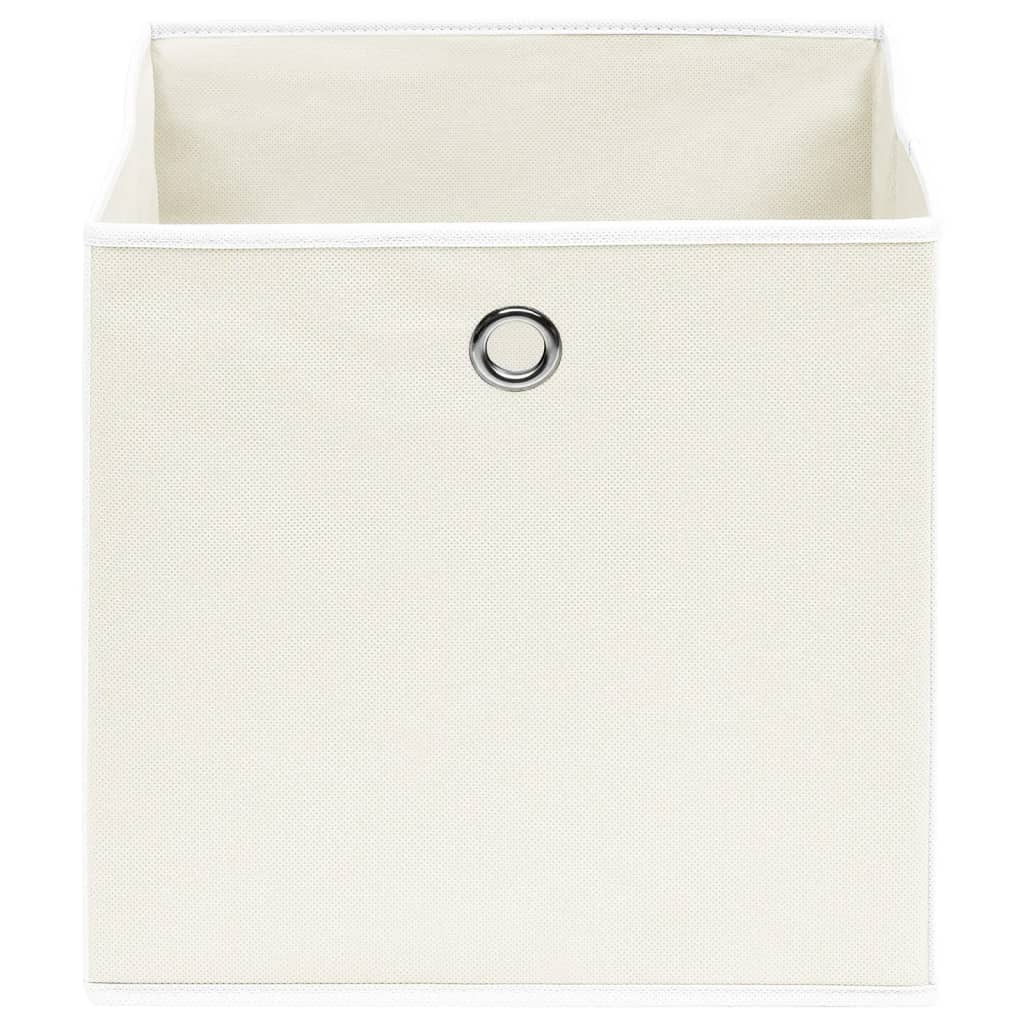 vidaXL Storage Boxes 4 pcs White 32x32x32 cm Fabric