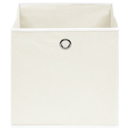 vidaXL Storage Boxes 4 pcs White 32x32x32 cm Fabric