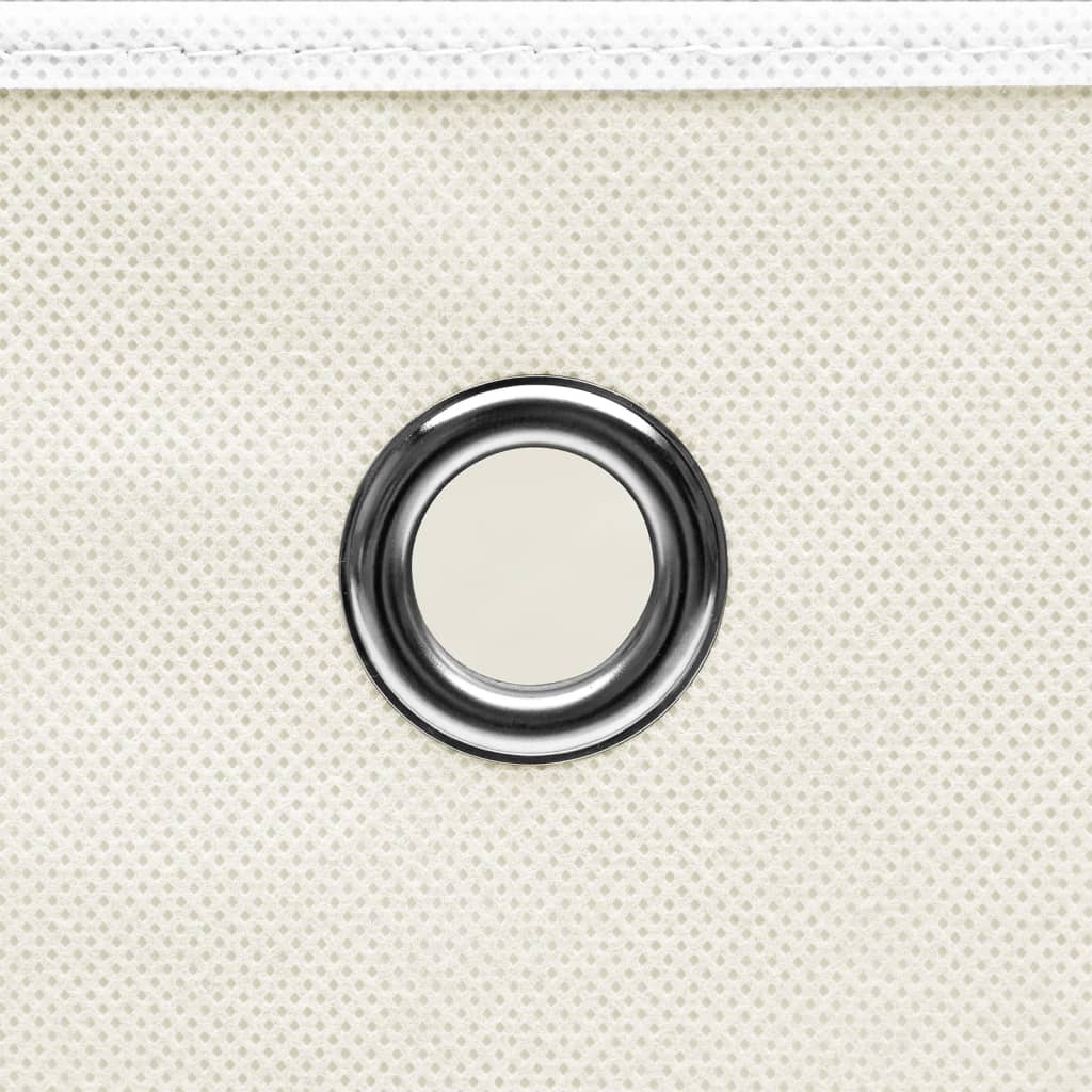 vidaXL Storage Boxes 4 pcs White 32x32x32 cm Fabric