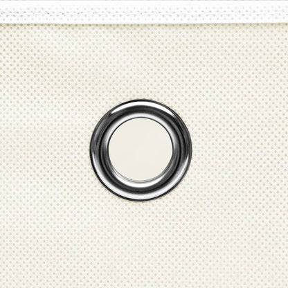 vidaXL Storage Boxes with Lids 4 pcs White 32x32x32 cm Fabric