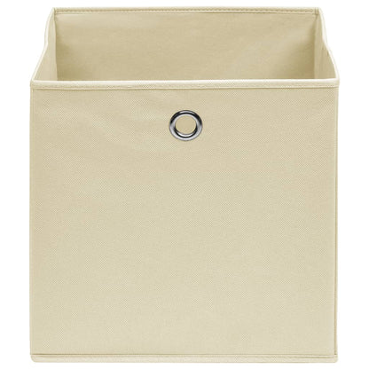 vidaXL Storage Boxes 4 pcs Cream 32x32x32 cm Fabric