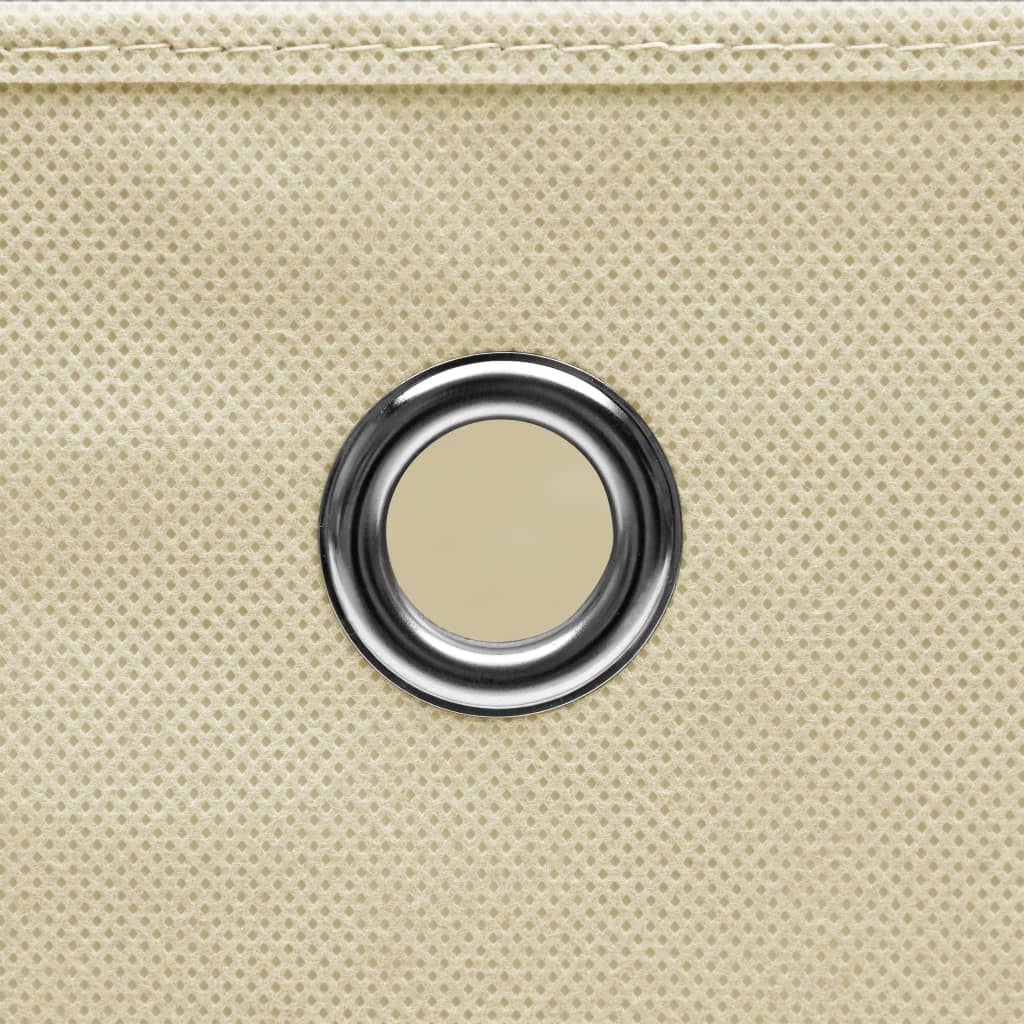 vidaXL Storage Boxes 4 pcs Cream 32x32x32 cm Fabric