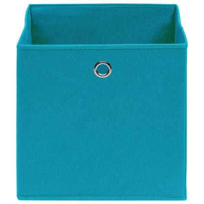 vidaXL Storage Box | Set of 4 | Baby blue | Non-woven fabric (100% polyester)
