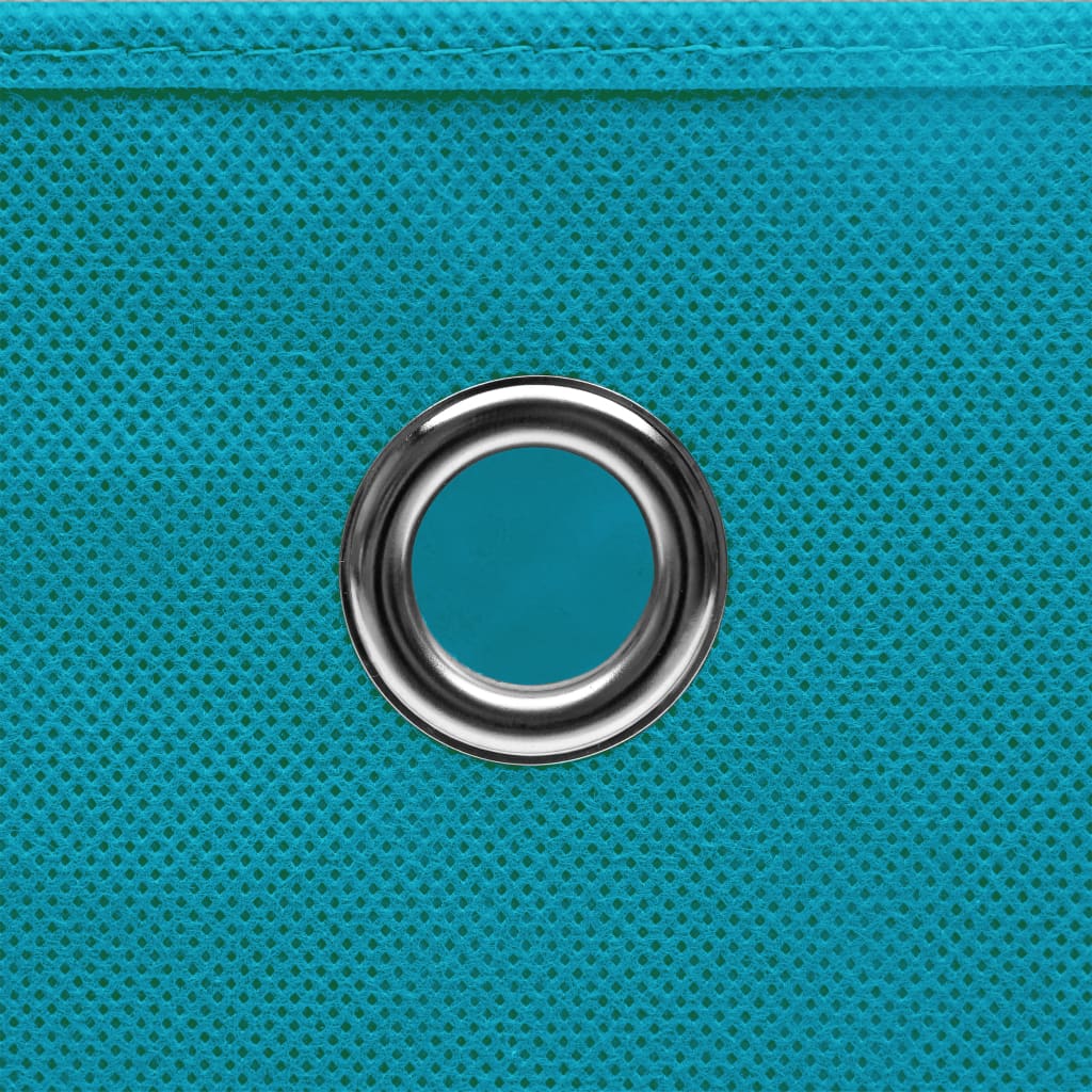 vidaXL Storage Box | Set of 4 | Baby blue | Non-woven fabric (100% polyester)