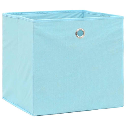 vidaXL Storage Box |  Set of 10 | Baby blue | Non-woven fabric (100% polyester)