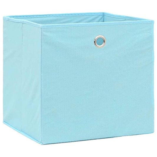 vidaXL Storage Box |  Set of 10 | Baby blue | Non-woven fabric (100% polyester)