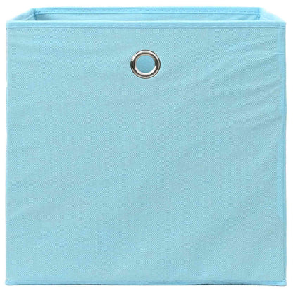 vidaXL Storage Box |  Set of 10 | Baby blue | Non-woven fabric (100% polyester)