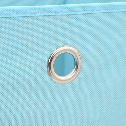 vidaXL Storage Box |  Set of 10 | Baby blue | Non-woven fabric (100% polyester)