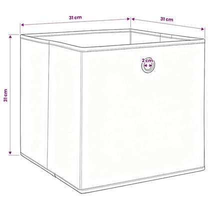vidaXL Storage Box |  Set of 10 | Baby blue | Non-woven fabric (100% polyester)
