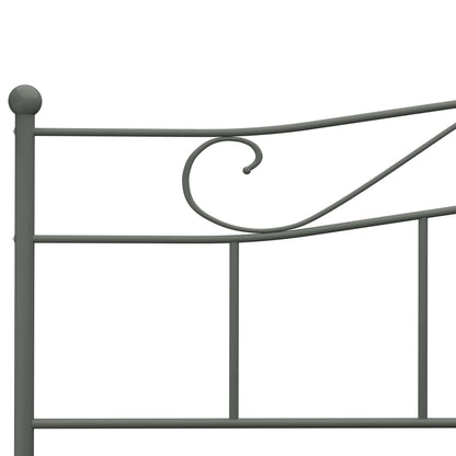 284535 vidaXL Bed Frame without Mattress Grey Metal 180x200 cm Super King