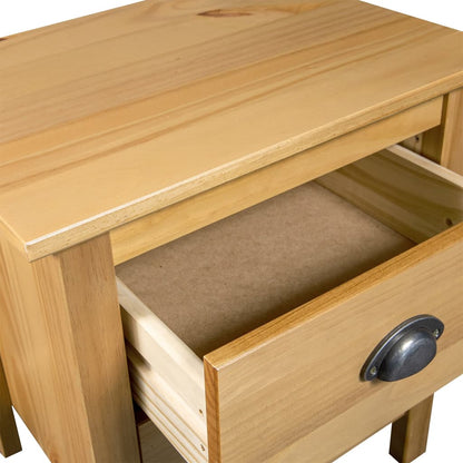 vidaXL Bedside Cabinet Hill 46x35x49.5 cm Solid Pine Wood