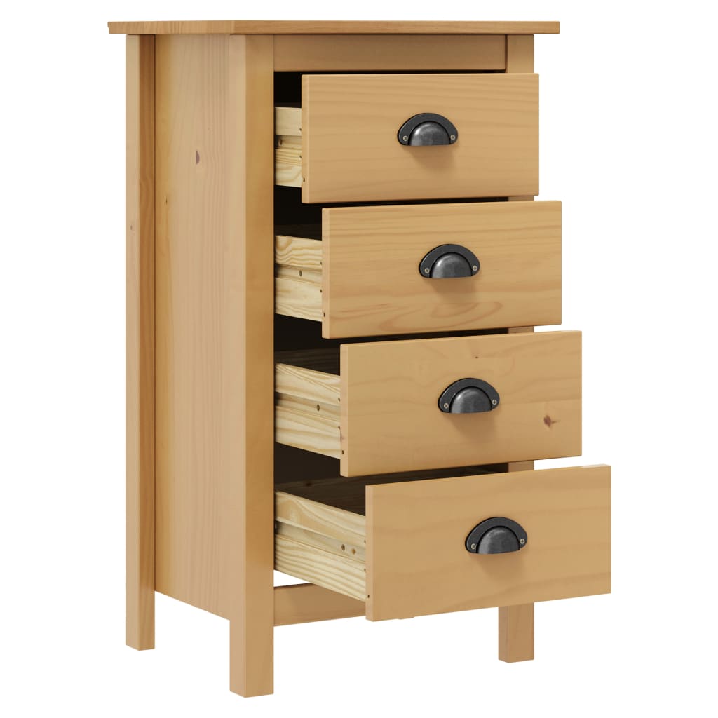 288911 vidaXL Sideboard "Hill" 46x35x80 cm Solid Pine Wood