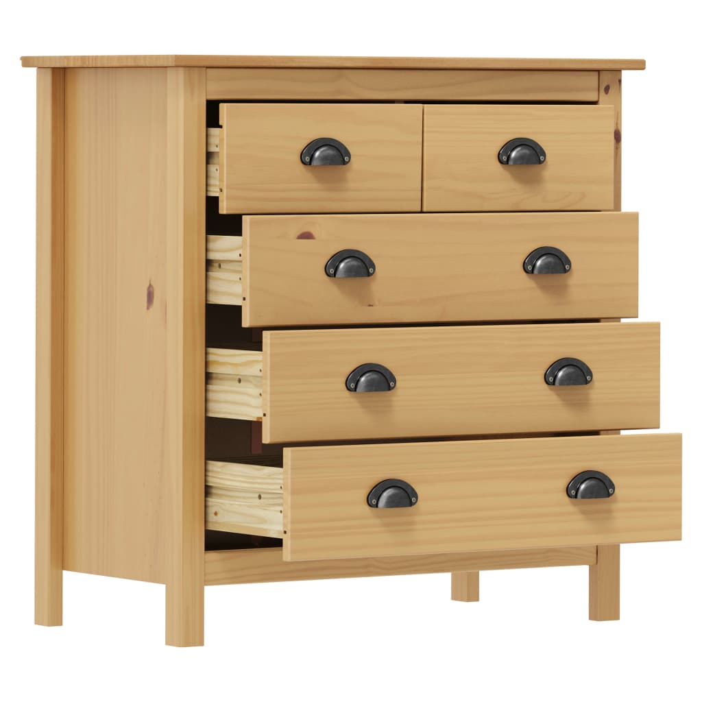 vidaXL Sideboard Hill 79x40x80 cm Solid Pine Wood