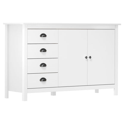 vidaXL Sideboard | White | Solid pine wood | Medium | Sideboard | Rectangular