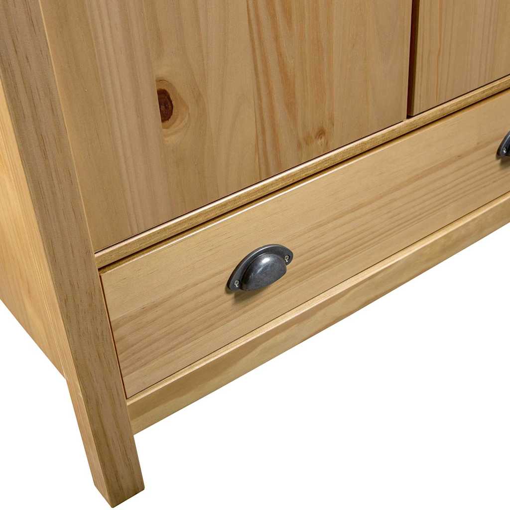 288947 vidaXL 2-Door Wardrobe "Hill" 89x50x170 cm Solid Pine Wood