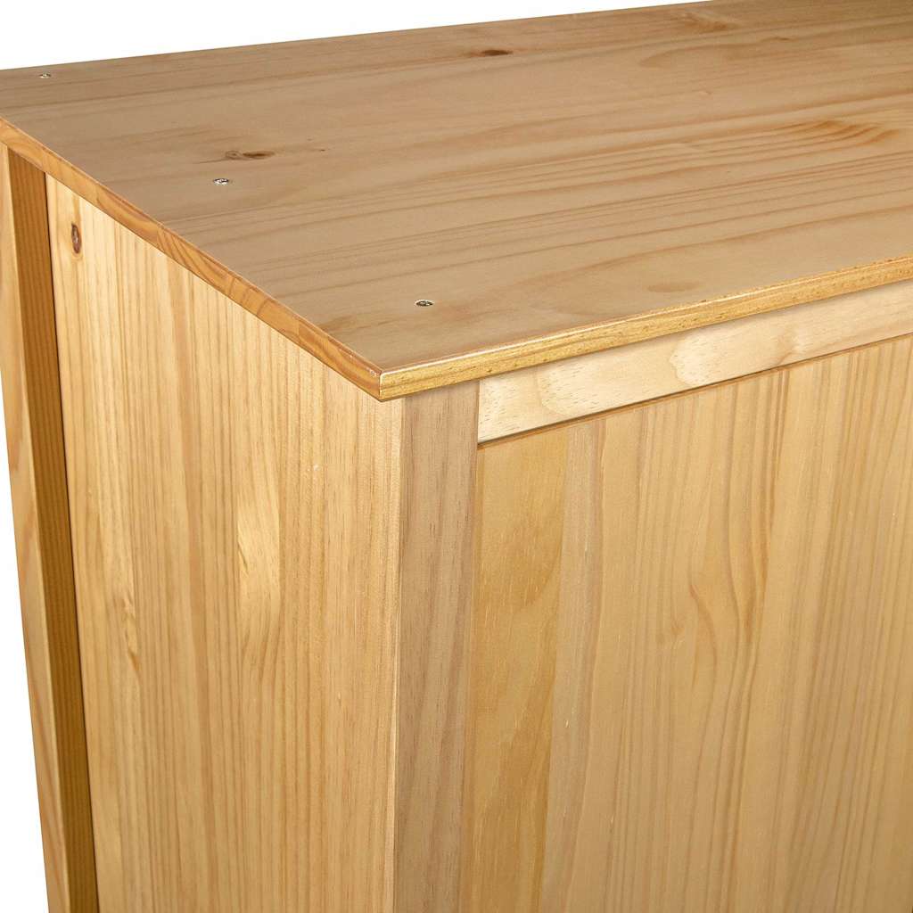 288947 vidaXL 2-Door Wardrobe "Hill" 89x50x170 cm Solid Pine Wood