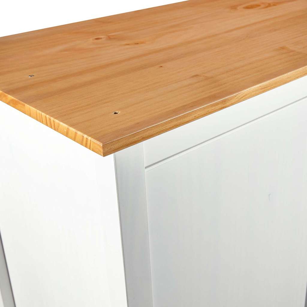 288950 vidaXL 2-Door Wardrobe "Hill" White 89x50x170 cm Solid Pine Wood