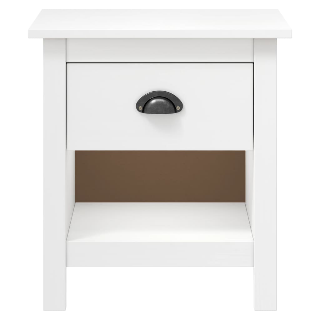 vidaXL Bedside Cabinets 2 pcs Hill 46x35x49.5 cm Solid Pine Wood
