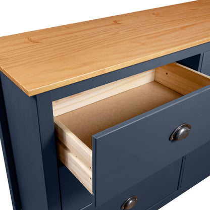 vidaXL Sideboard | Grey and honey brown | Solid pine wood | Medium | Sideboard