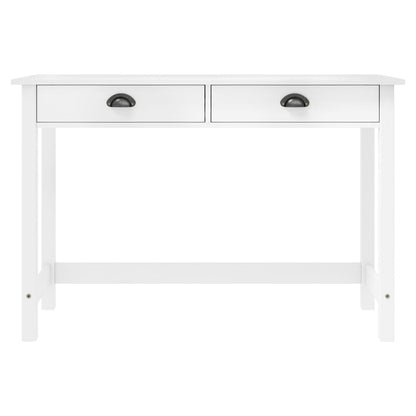 vidaXL Console Table Hill with 2 Drawers 110x45x74 cm Solid Pine Wood
