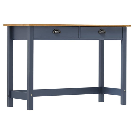 vidaXL Console Table "Hill" with 2 Drawers Grey 110x45x74 cm