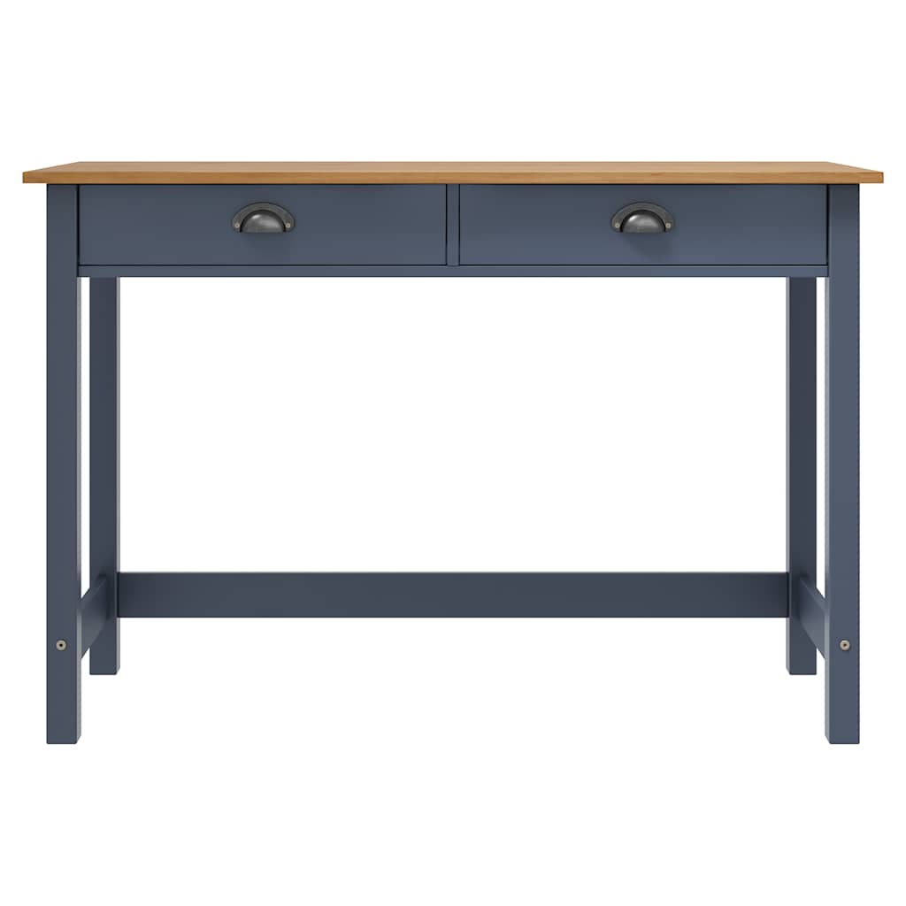 vidaXL Console Table "Hill" with 2 Drawers Grey 110x45x74 cm