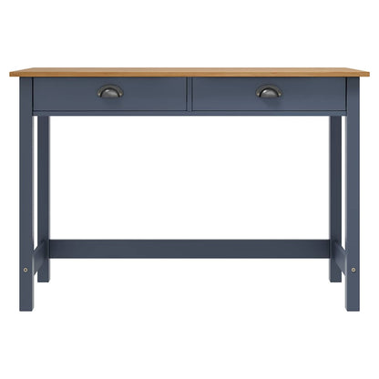 vidaXL Console Table "Hill" with 2 Drawers Grey 110x45x74 cm