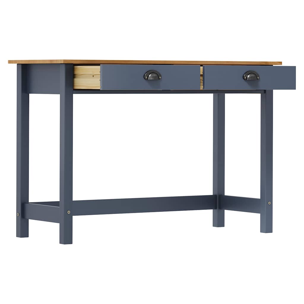 vidaXL Console Table "Hill" with 2 Drawers Grey 110x45x74 cm