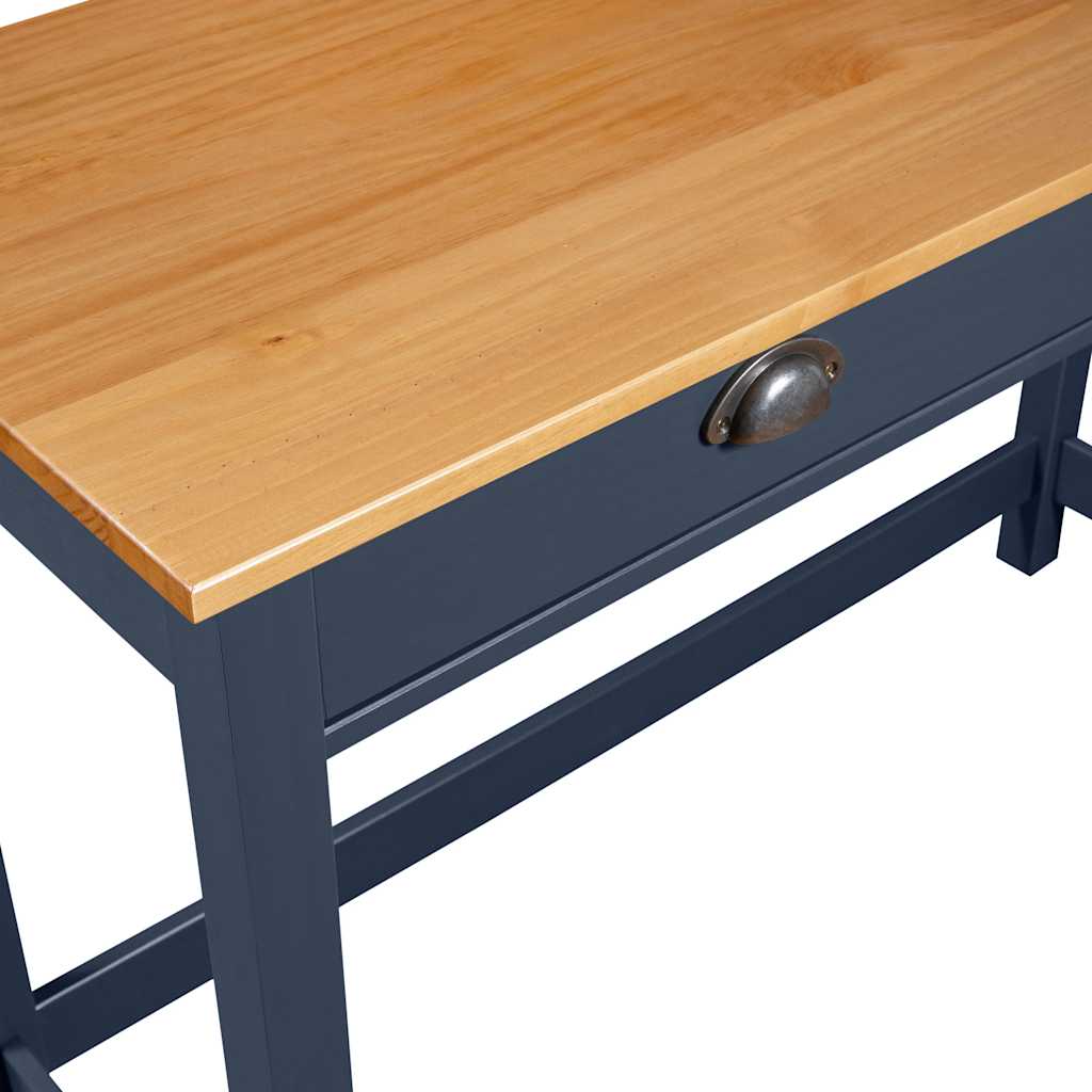 vidaXL Console Table "Hill" with 2 Drawers Grey 110x45x74 cm