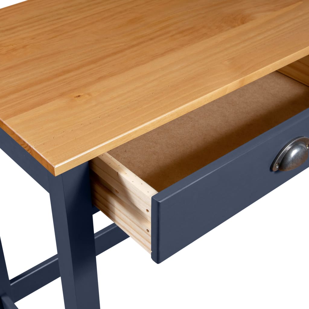 vidaXL Console Table "Hill" with 2 Drawers Grey 110x45x74 cm