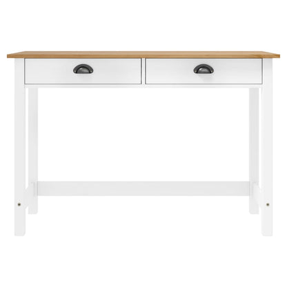 vidaXL Console Table Hill with 2 Drawers 110x45x74 cm Solid Pine Wood