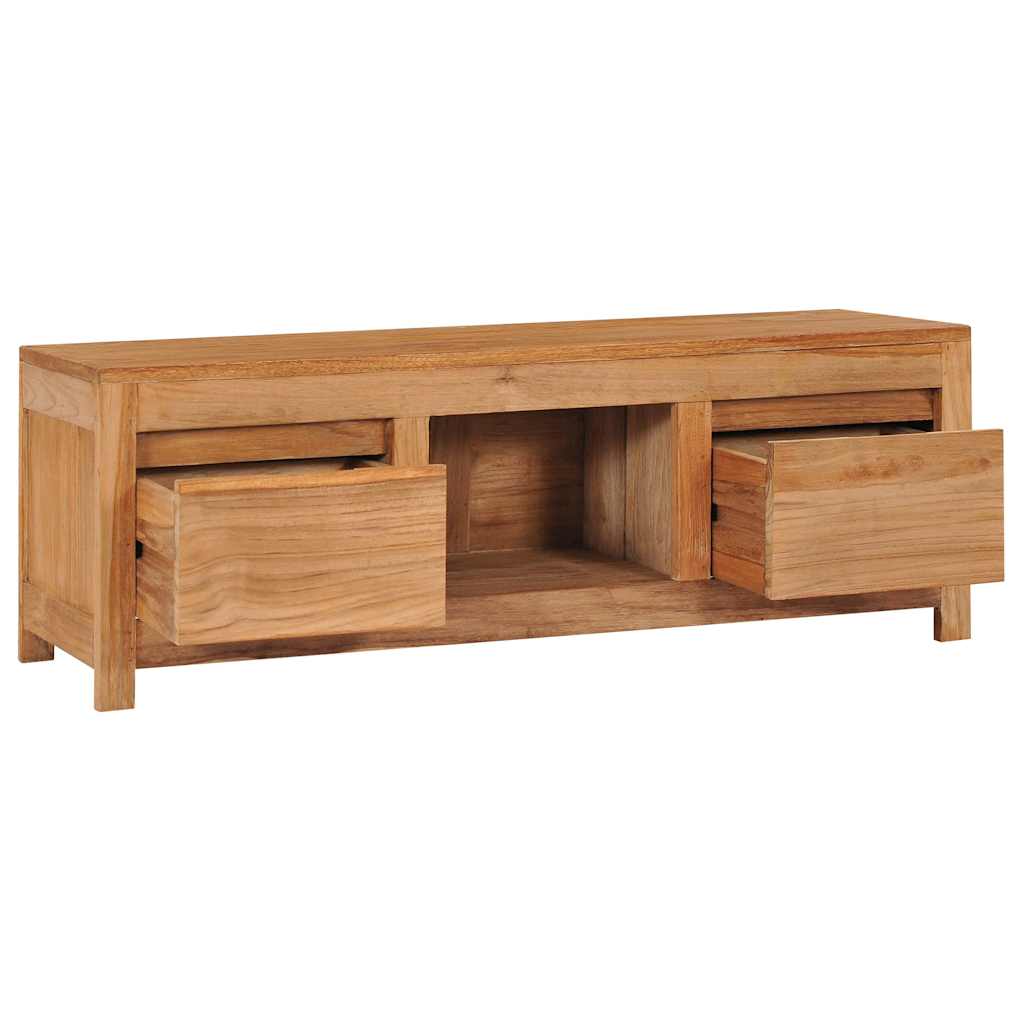 288900 vidaXL TV Cabinet 100x30x35 cm Solid Teak Wood