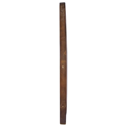 vidaXL Wall Mirror 60 cm Teak Round
