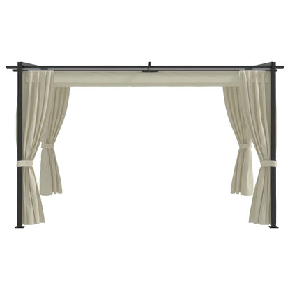 vidaXL Gazebo 4x3 m Cream