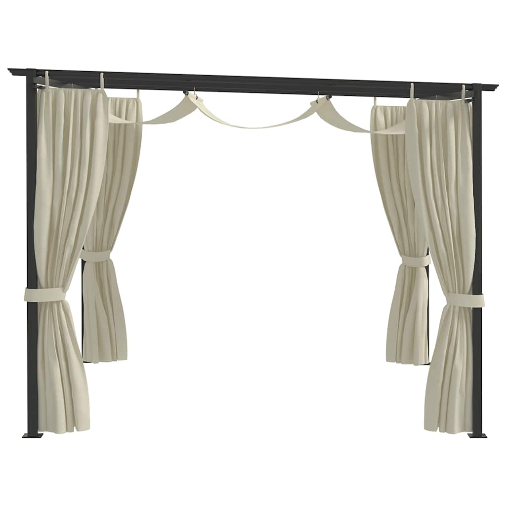 vidaXL Gazebo 4x3 m Cream