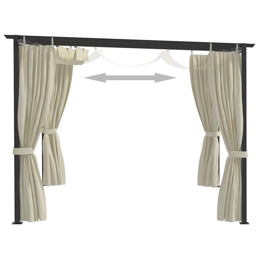 vidaXL Gazebo 4x3 m Cream