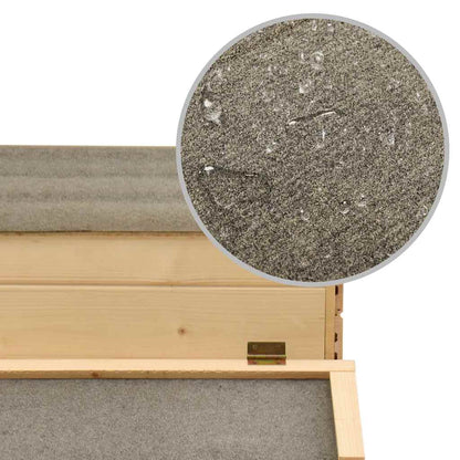 vidaXL Chicken Cage Solid Pine Wood 178x67x92 cm