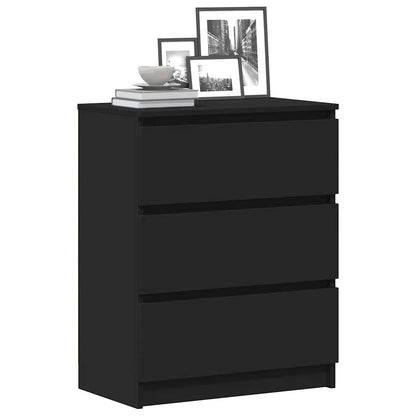 vidaXL Sideboard Black 60x35x76 cm Engineered Wood